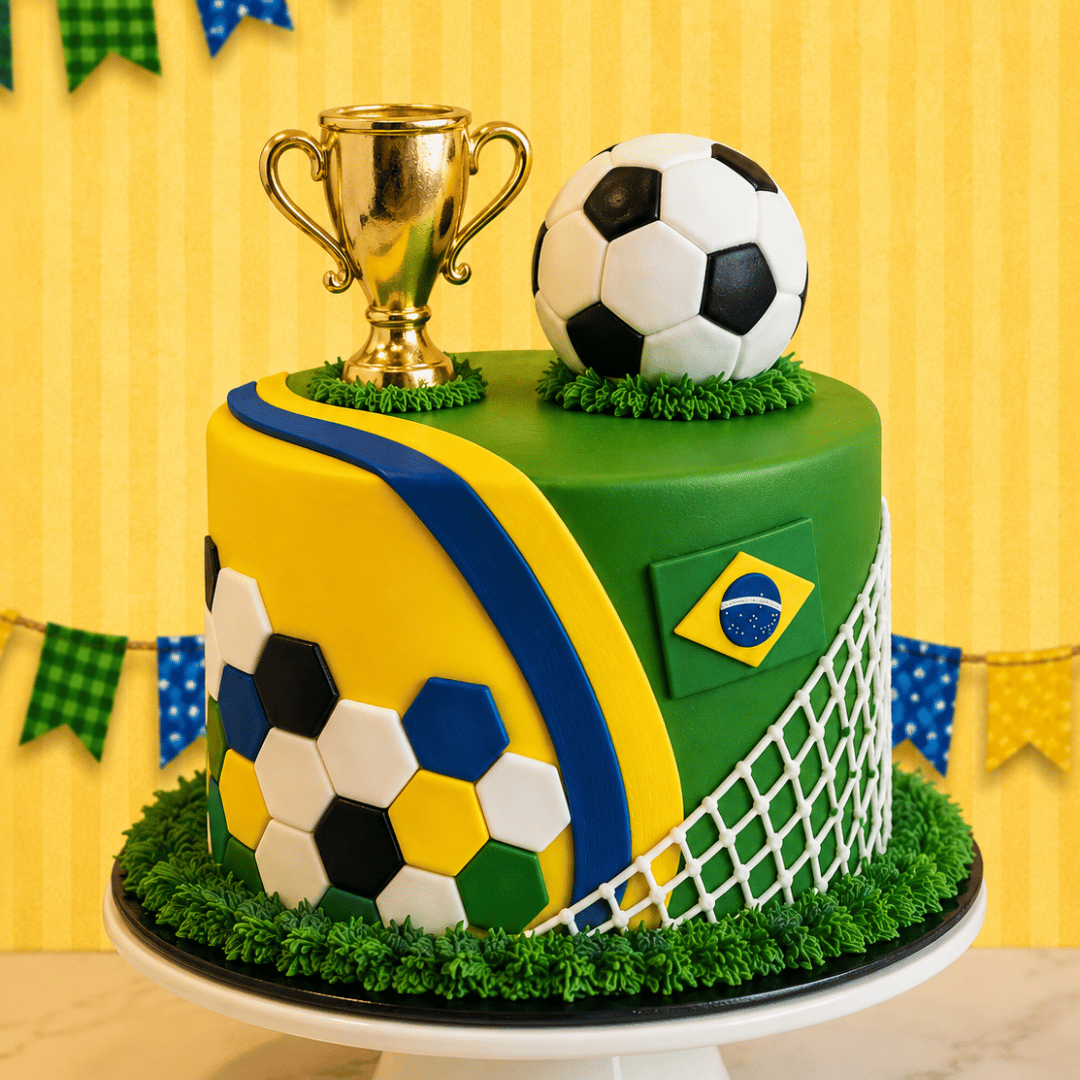 Curso Bolo Copa do Mundo com Arcolor 25/06/26 13h30 às 16h